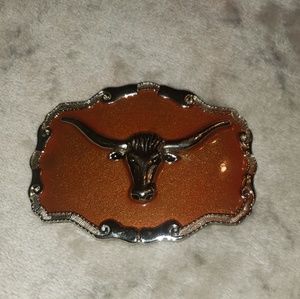 Longhorn belt buckle